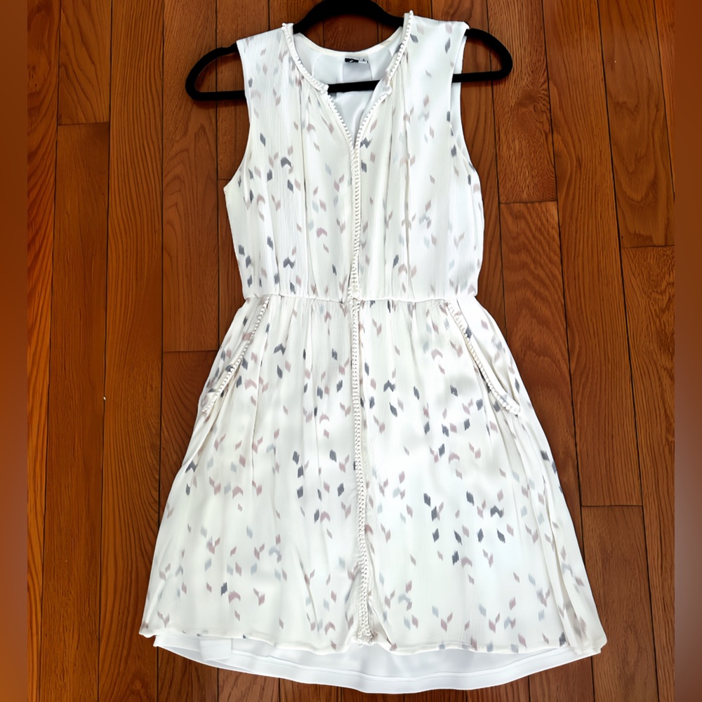 Charming White Confetti Colors Dress